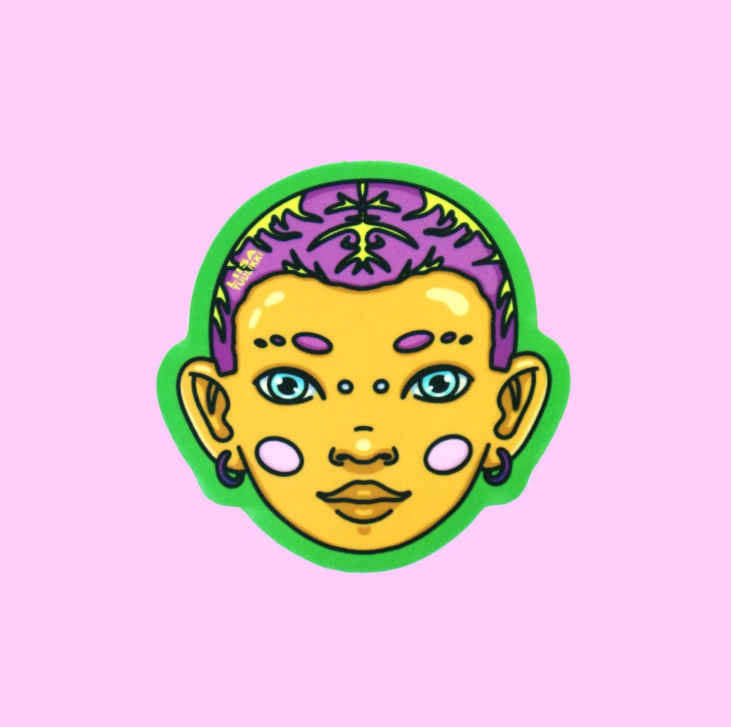 "BUBBLEHEAD NO. 2" Sticker