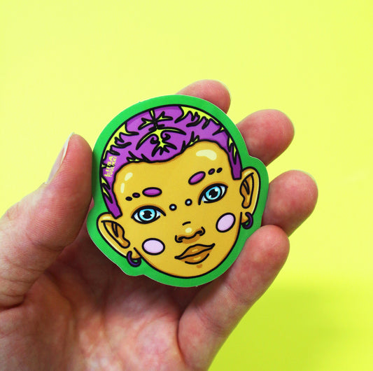 "BUBBLEHEAD NO. 2" Sticker