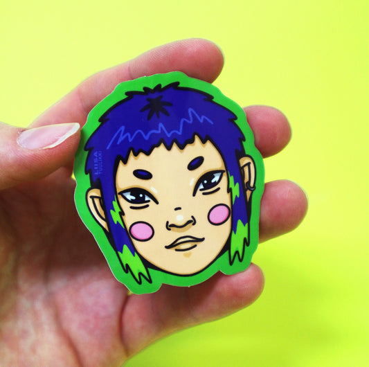 "BUBBLEHEAD NO. 4" Sticker