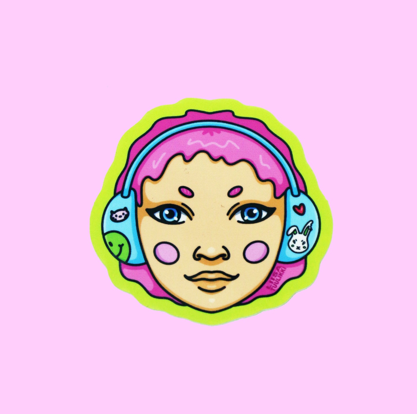 "BUBBLEHEAD NO. 5" Sticker