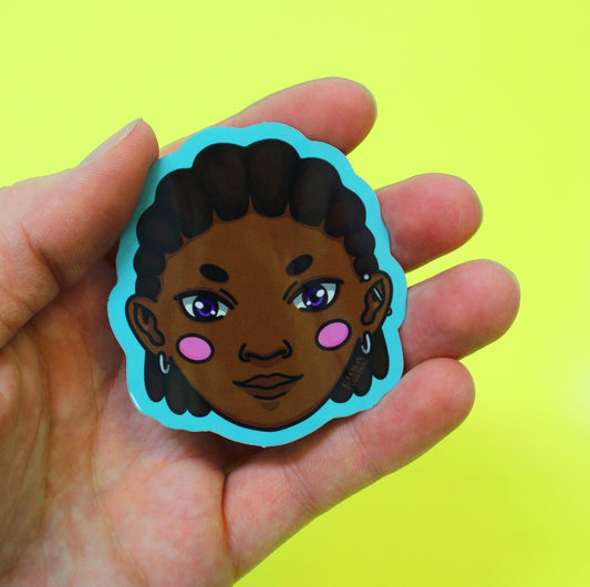 "BUBBLEHEAD NO. 6" Sticker