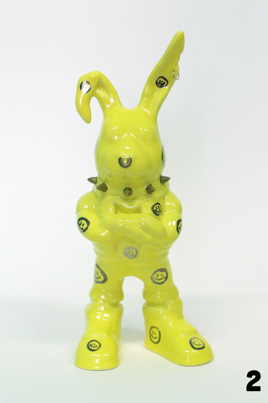 Tuulikki Bunny - ceramic artwork (smiley version)