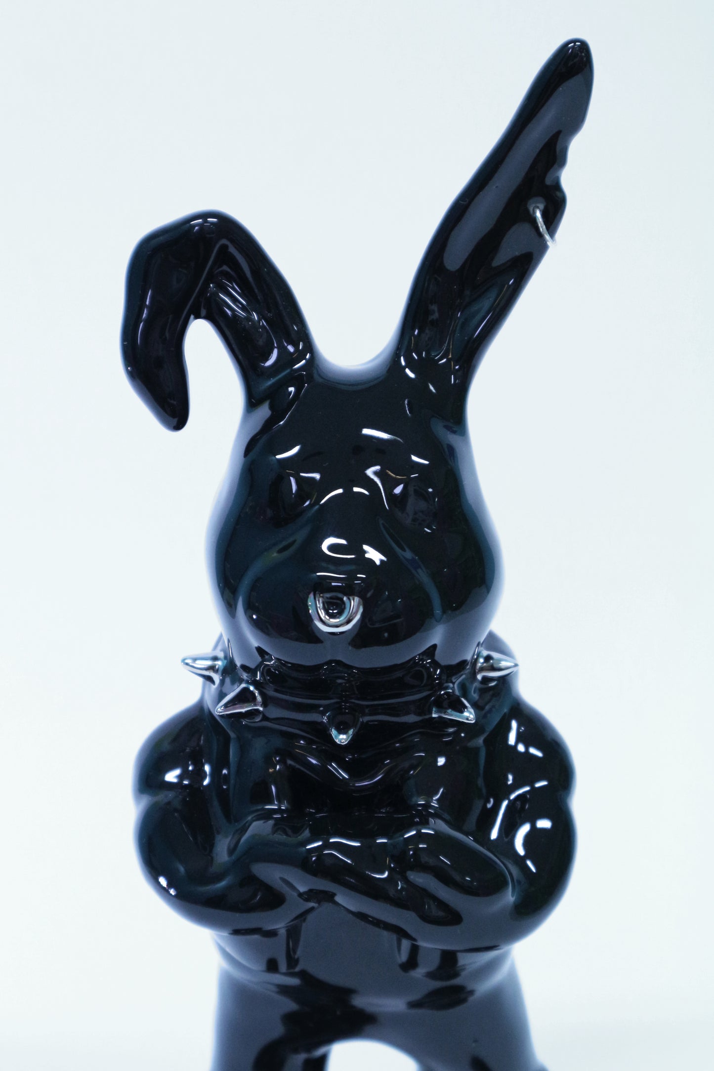 Tuulikki Bunny - black ceramic artwork