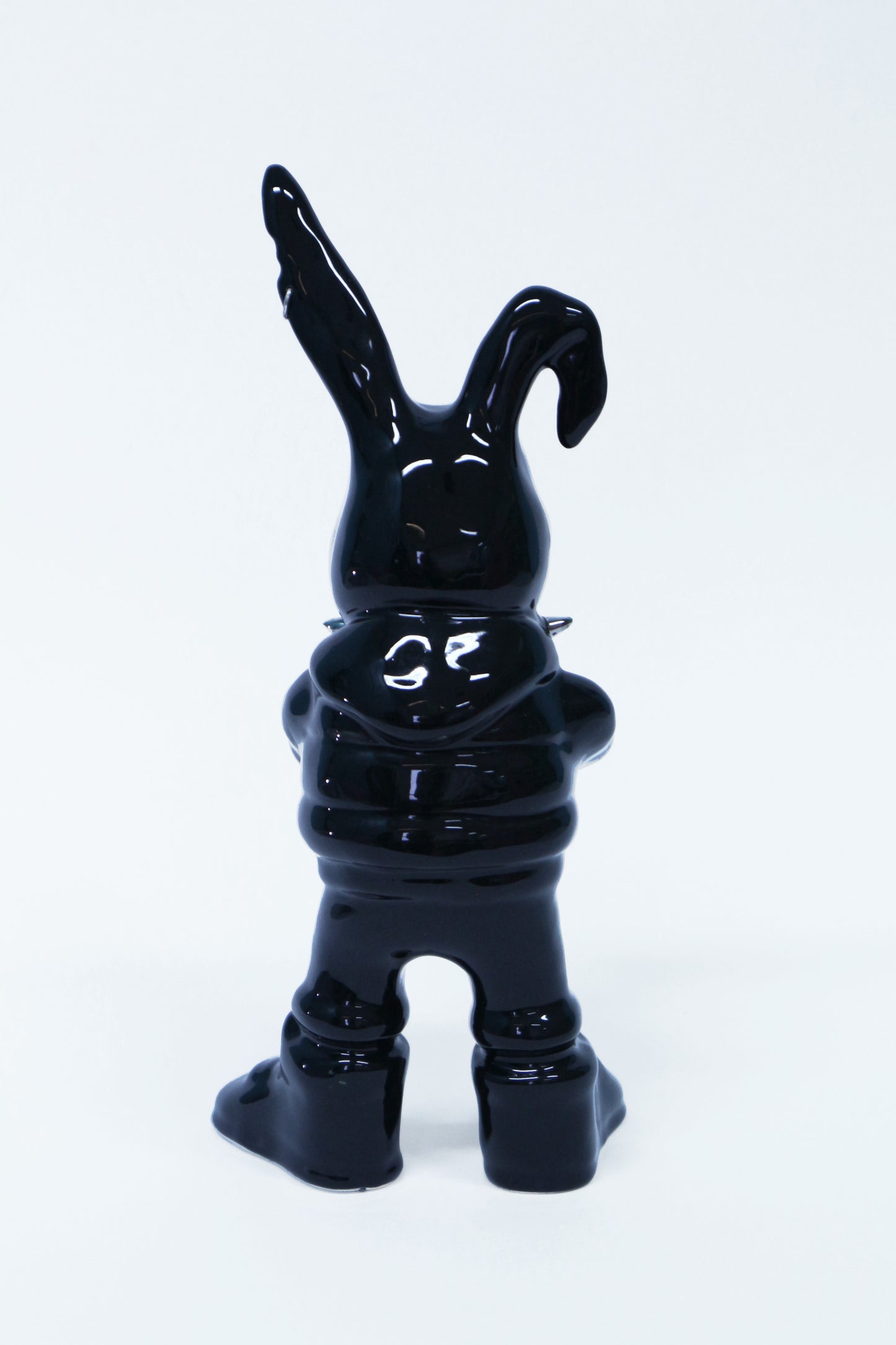 Tuulikki Bunny - black ceramic artwork
