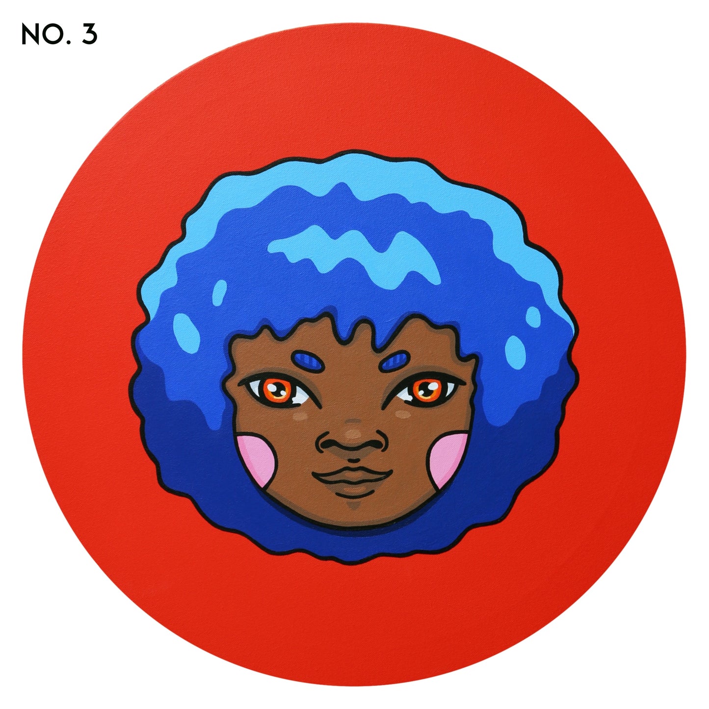 "BUBBLEHEAD" - akryylimaalaus
