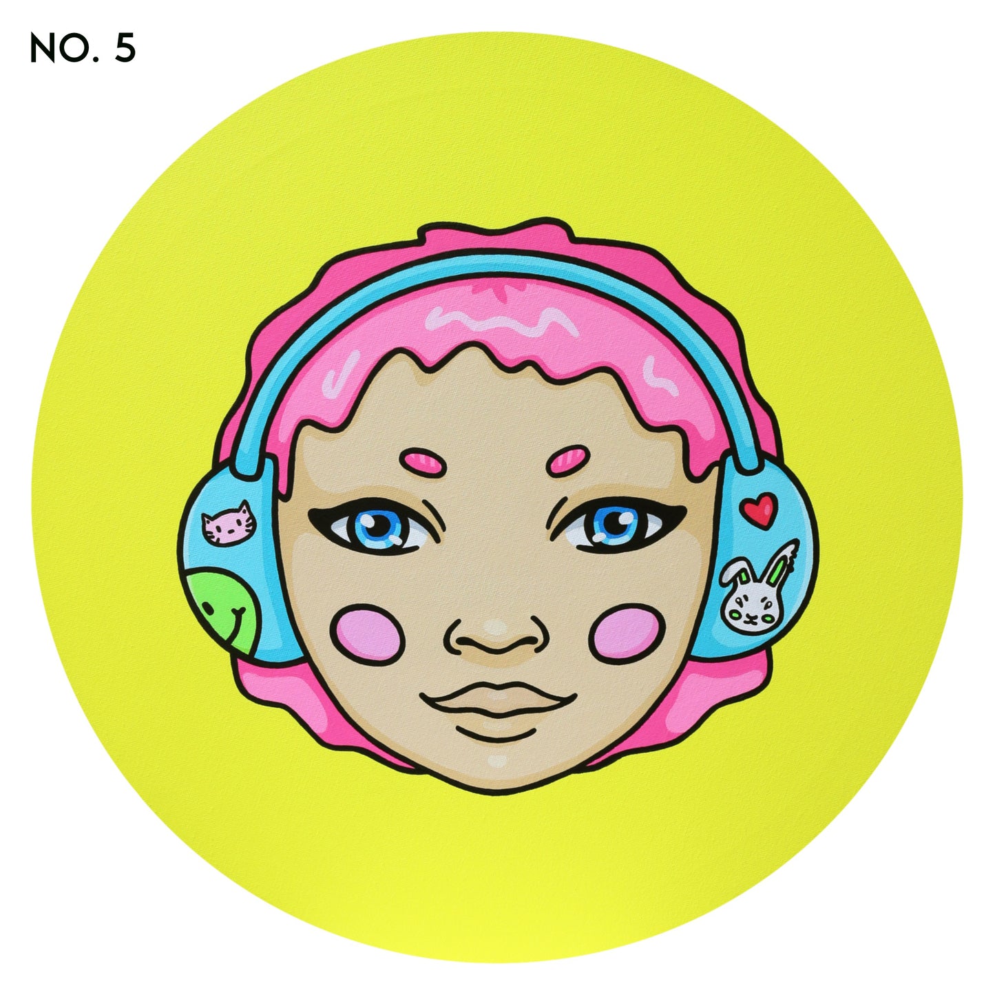 "BUBBLEHEAD" - akryylimaalaus