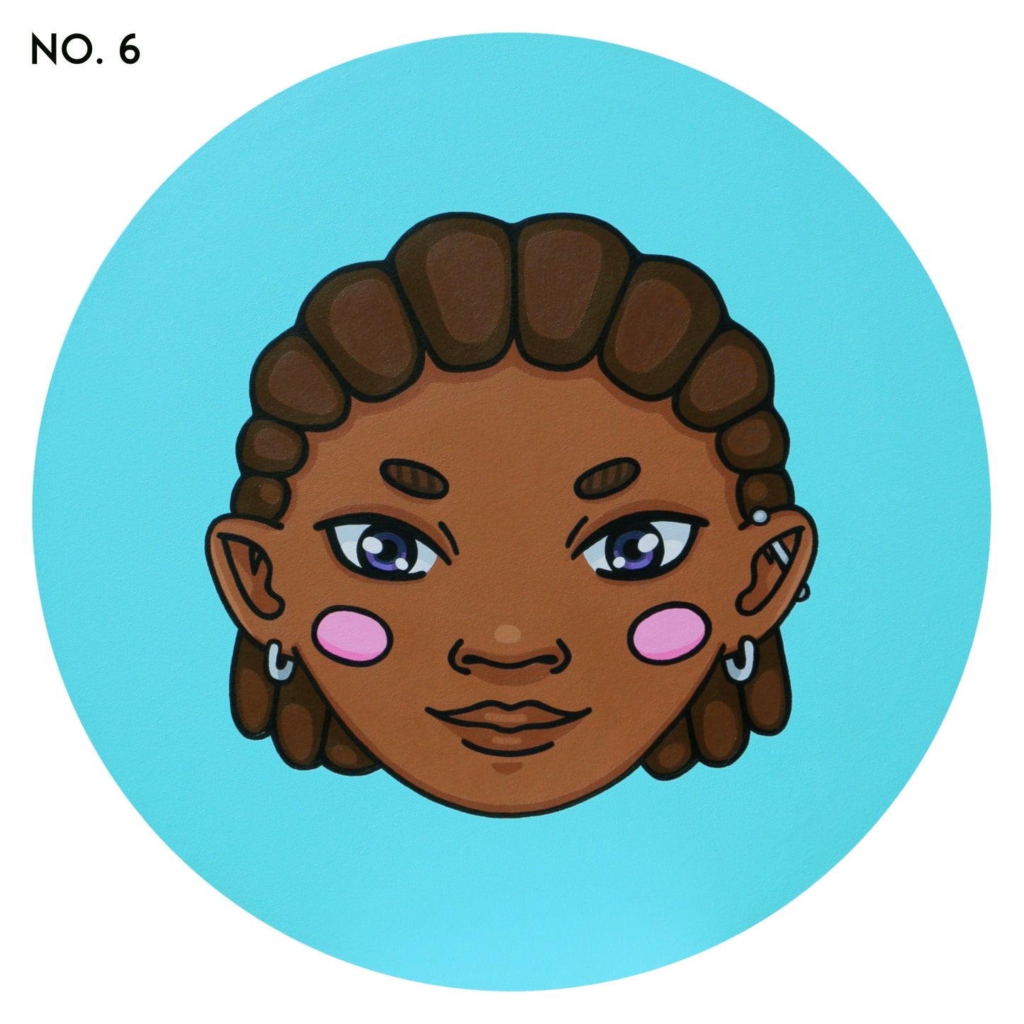 "BUBBLEHEAD" - akryylimaalaus