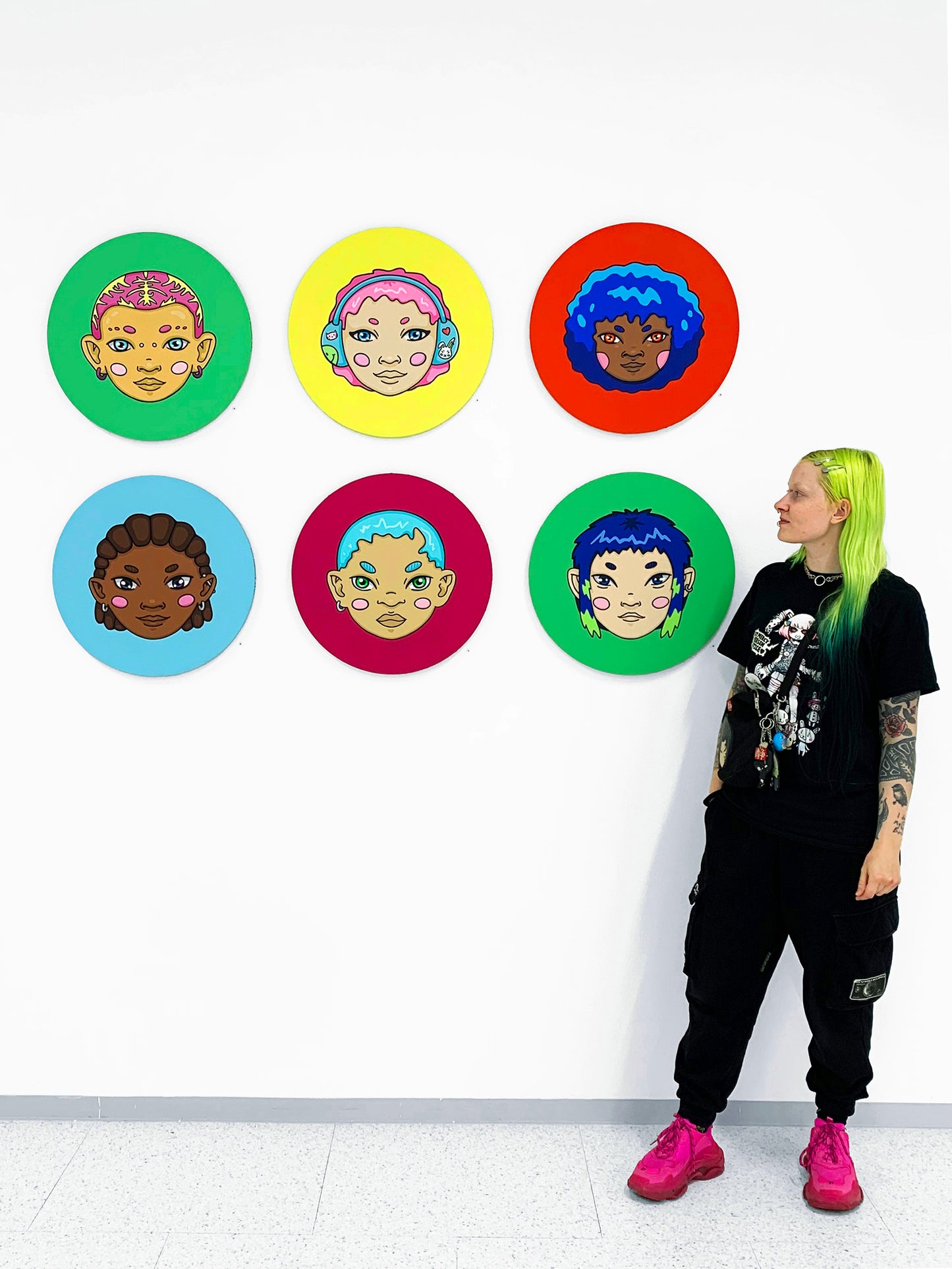 "BUBBLEHEAD" - akryylimaalaus