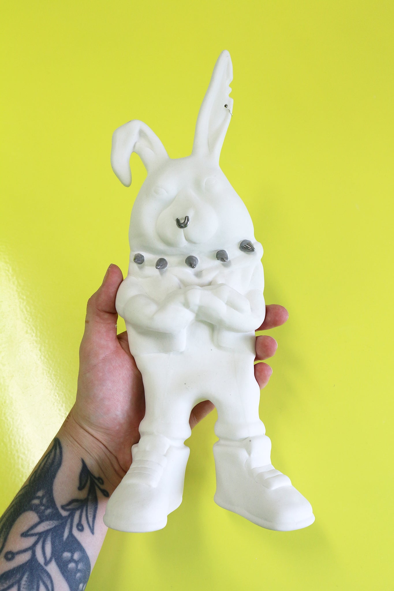 Tuulikki Bunny - ceramic artwork (b-quality wall piece)