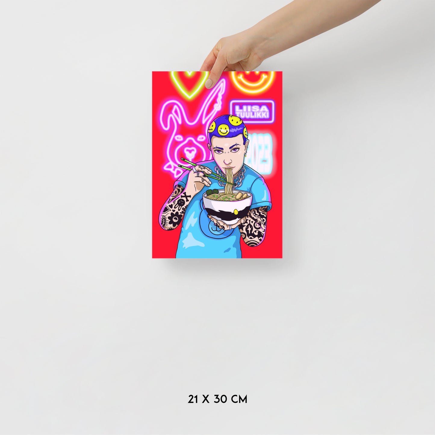 "Neon Delight" print