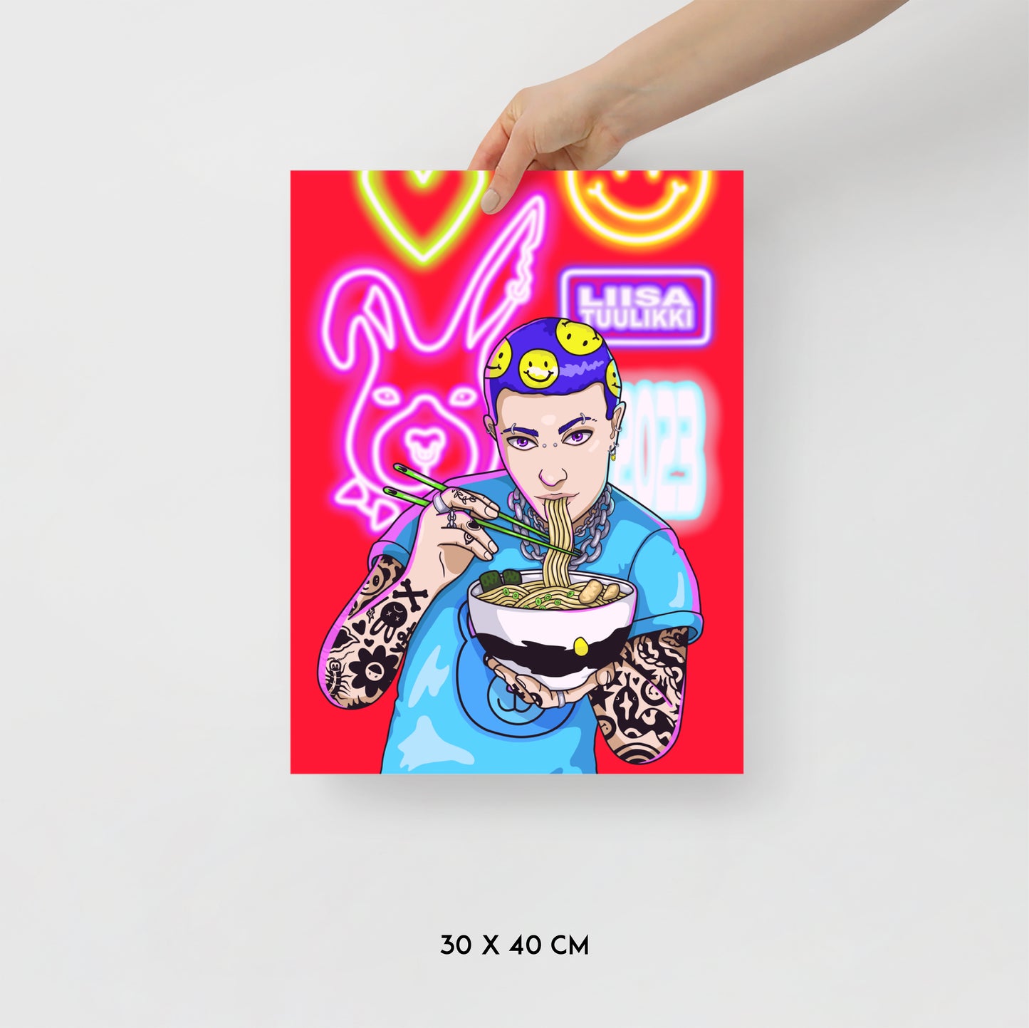 "Neon Delight" print
