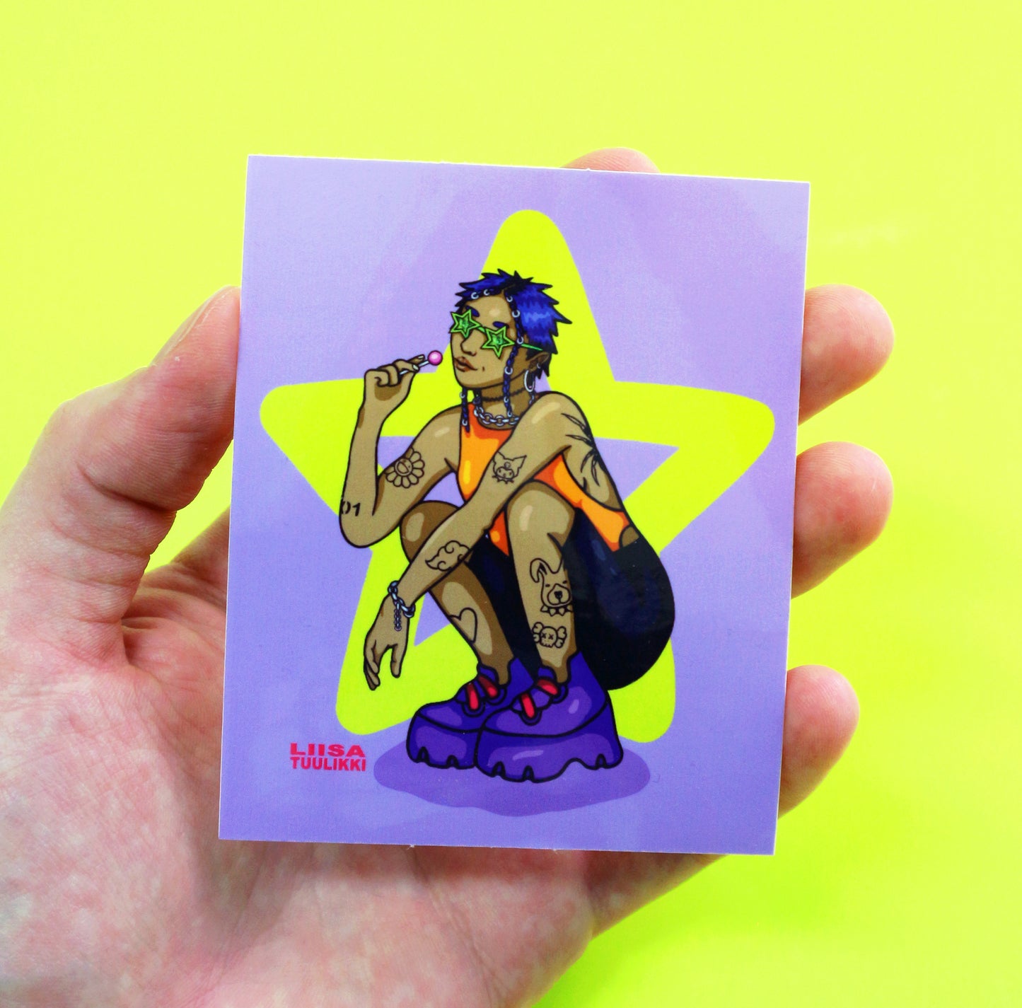 "Stargazer" sticker