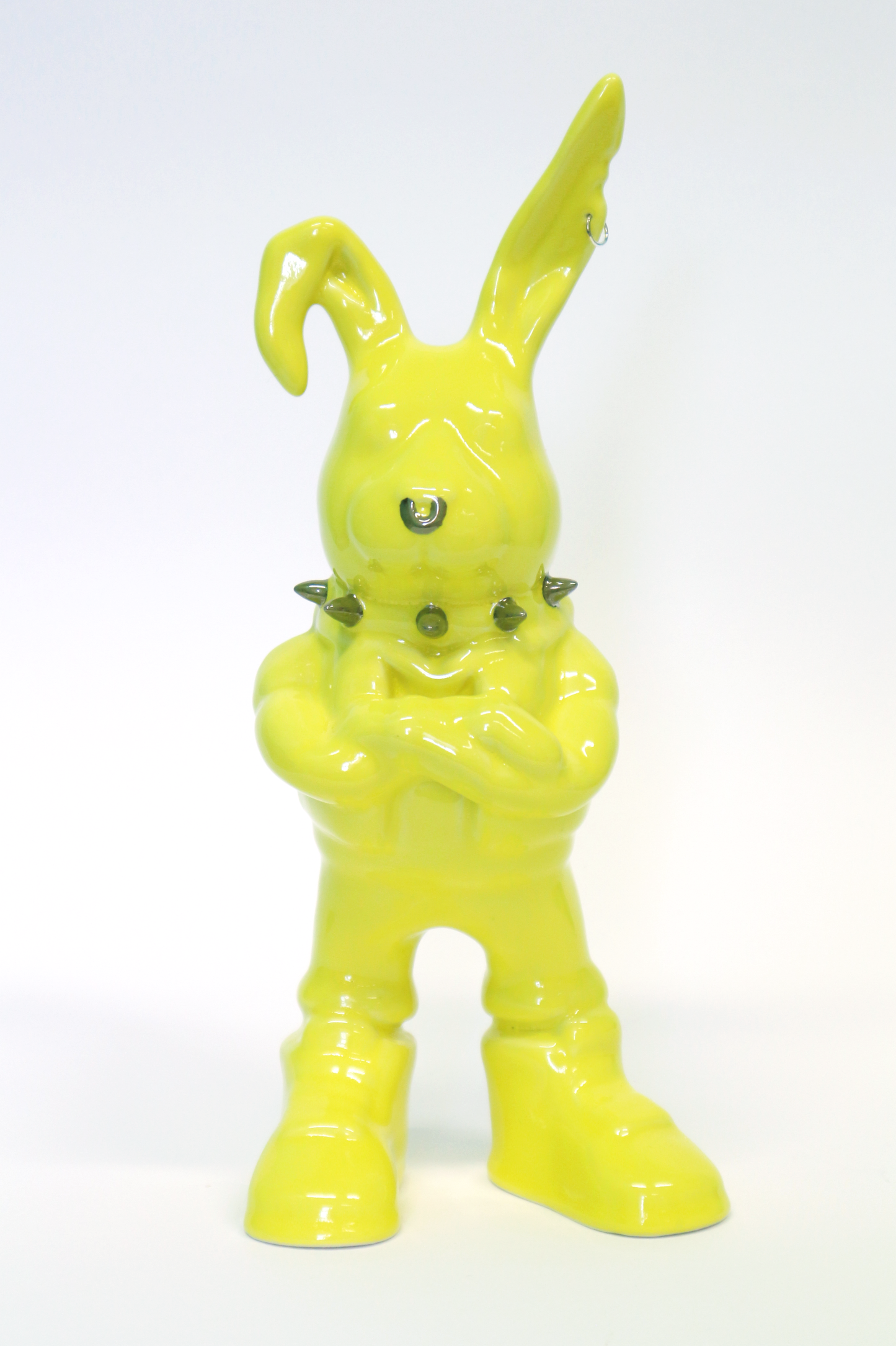 Tuulikki Bunny - yellow ceramic artwork
