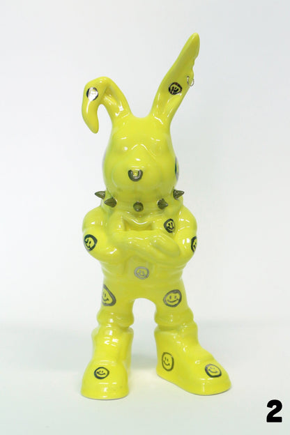 Tuulikki Bunny - ceramic artwork (smiley version)
