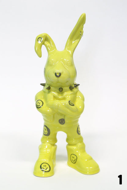 Tuulikki Bunny - ceramic artwork (smiley version)