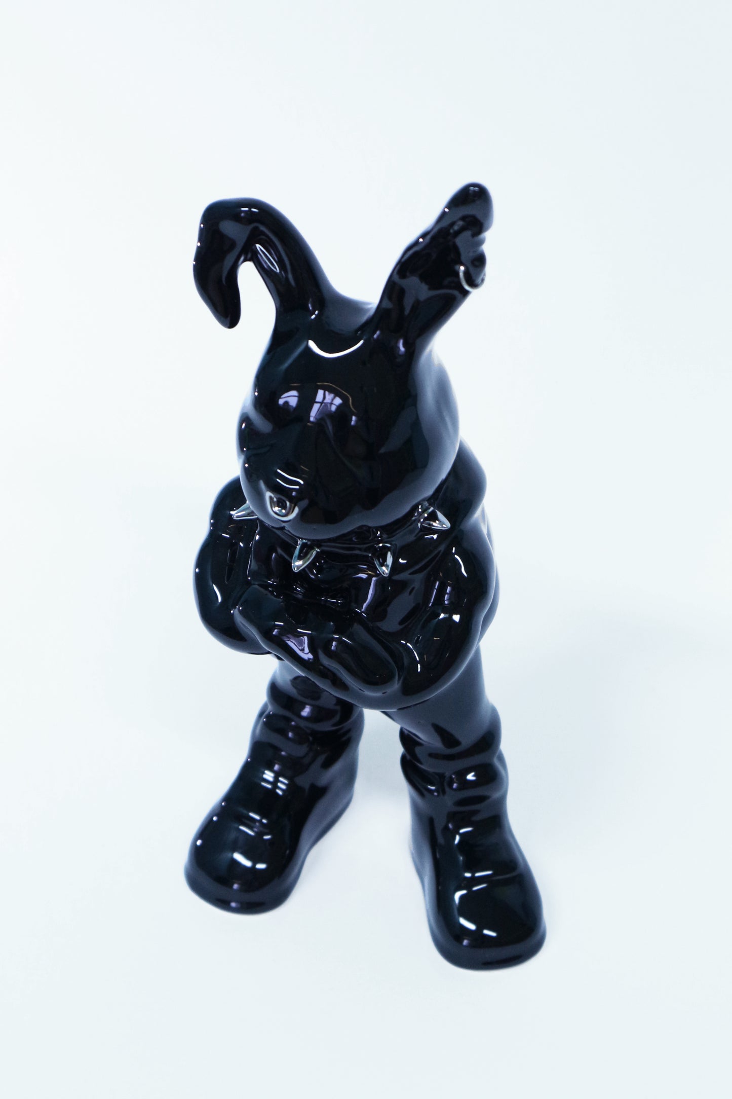 Tuulikki Bunny -  black ceramic artwork