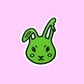 Bunny sticker green