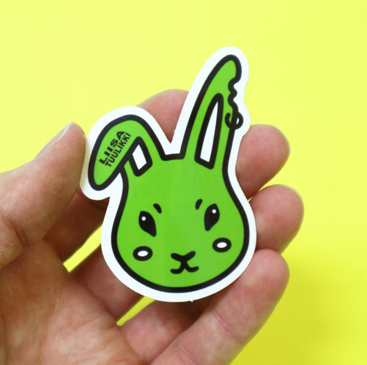 Bunny sticker green