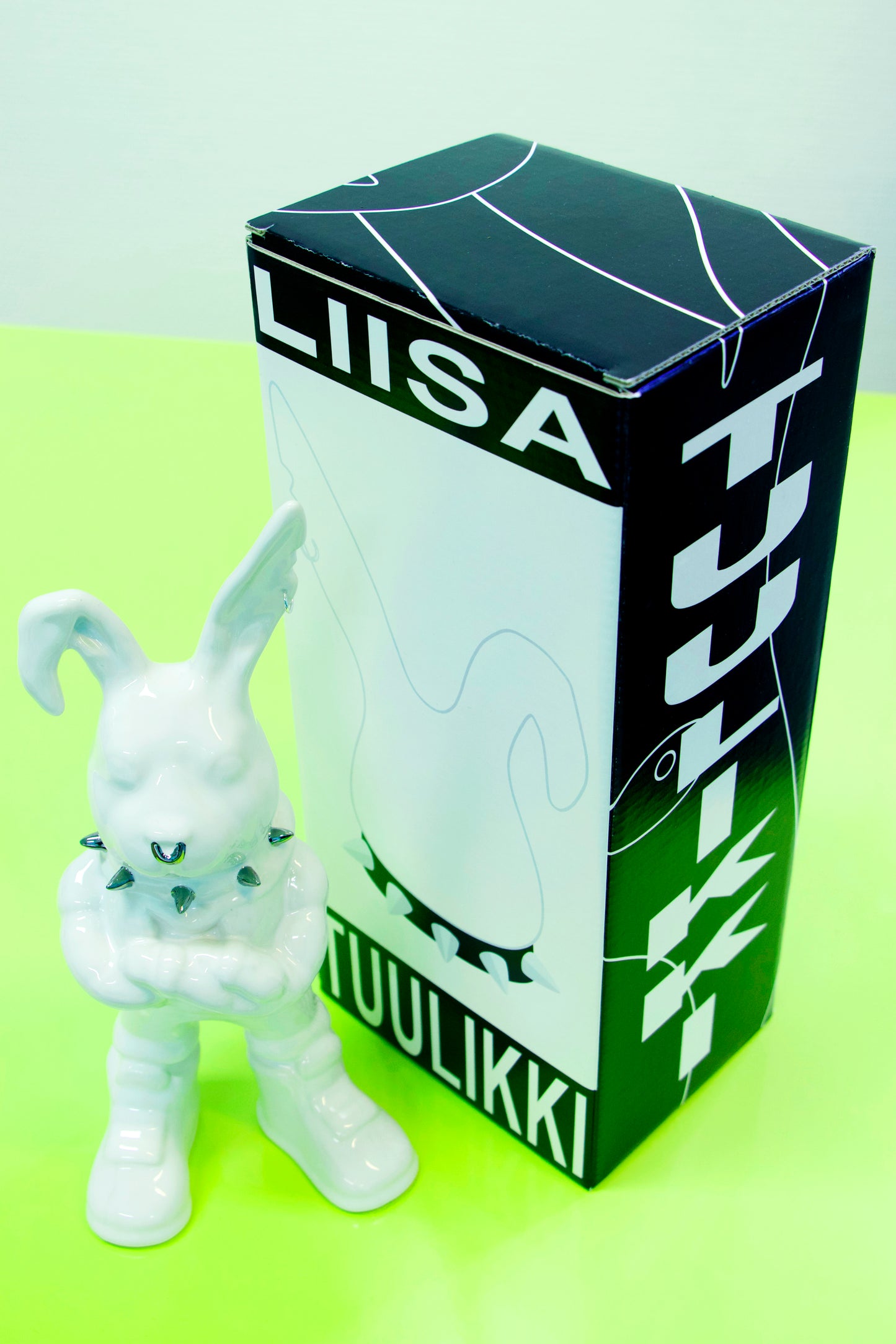 Tuulikki Bunny -  white ceramic artwork