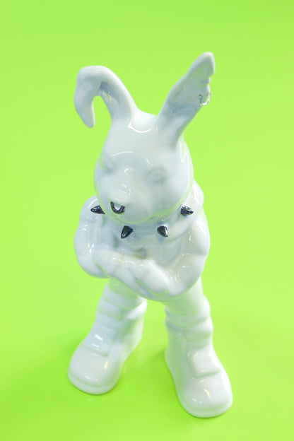 Tuulikki Bunny -  white ceramic artwork