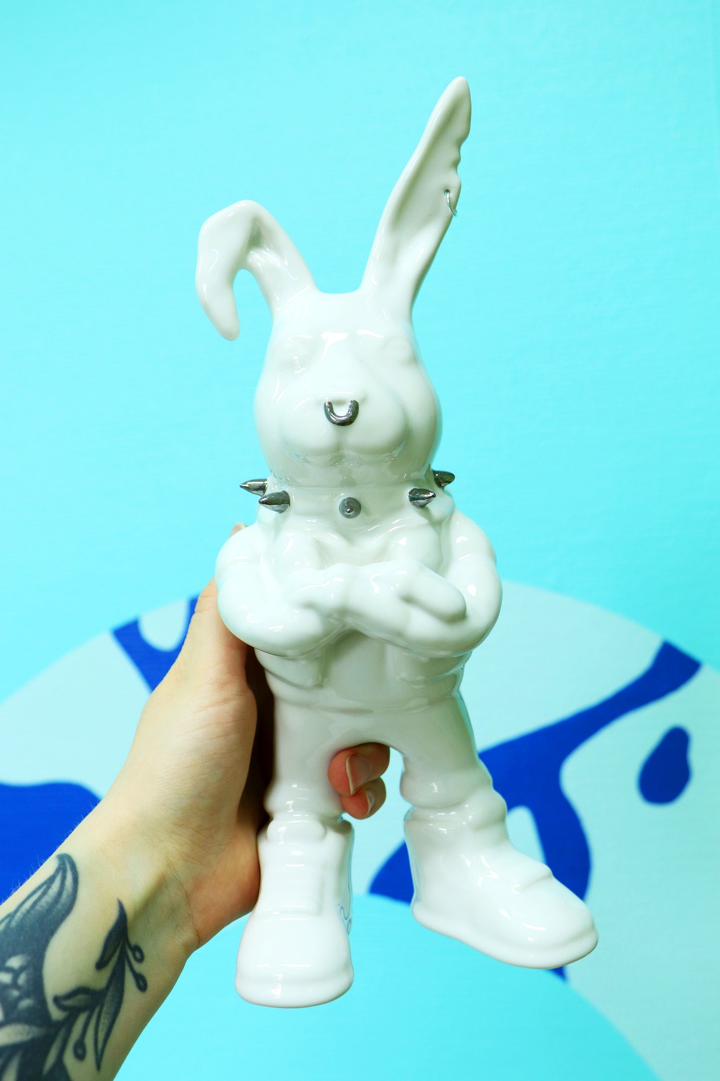 Tuulikki Bunny -  white ceramic artwork