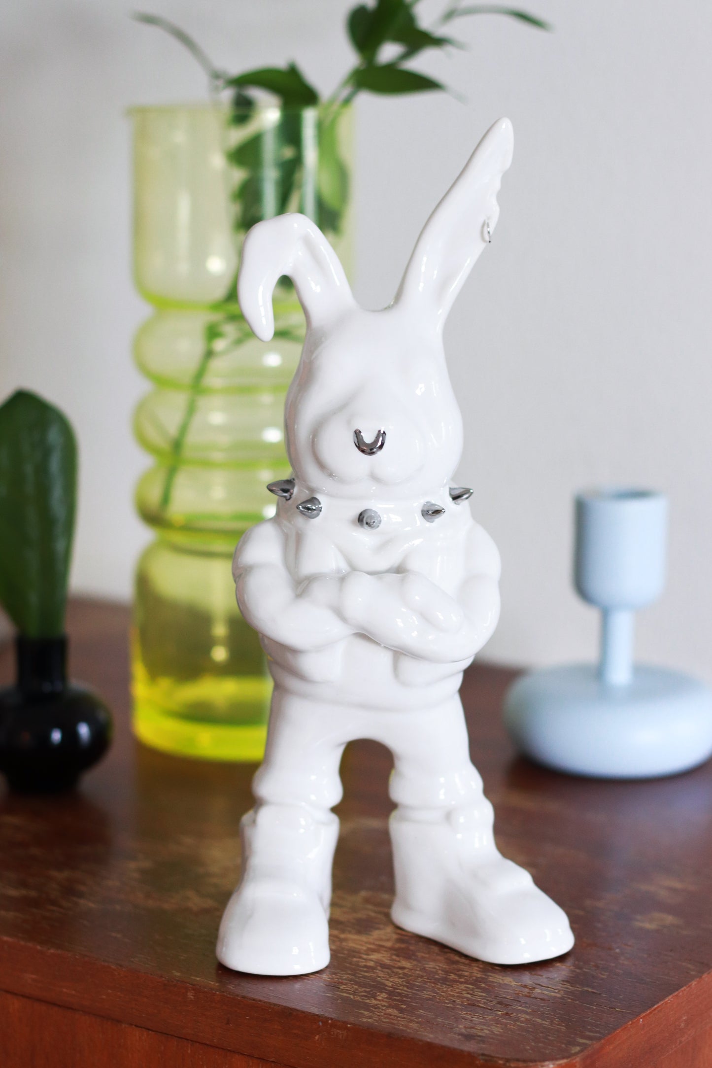 Tuulikki Bunny -  white ceramic artwork