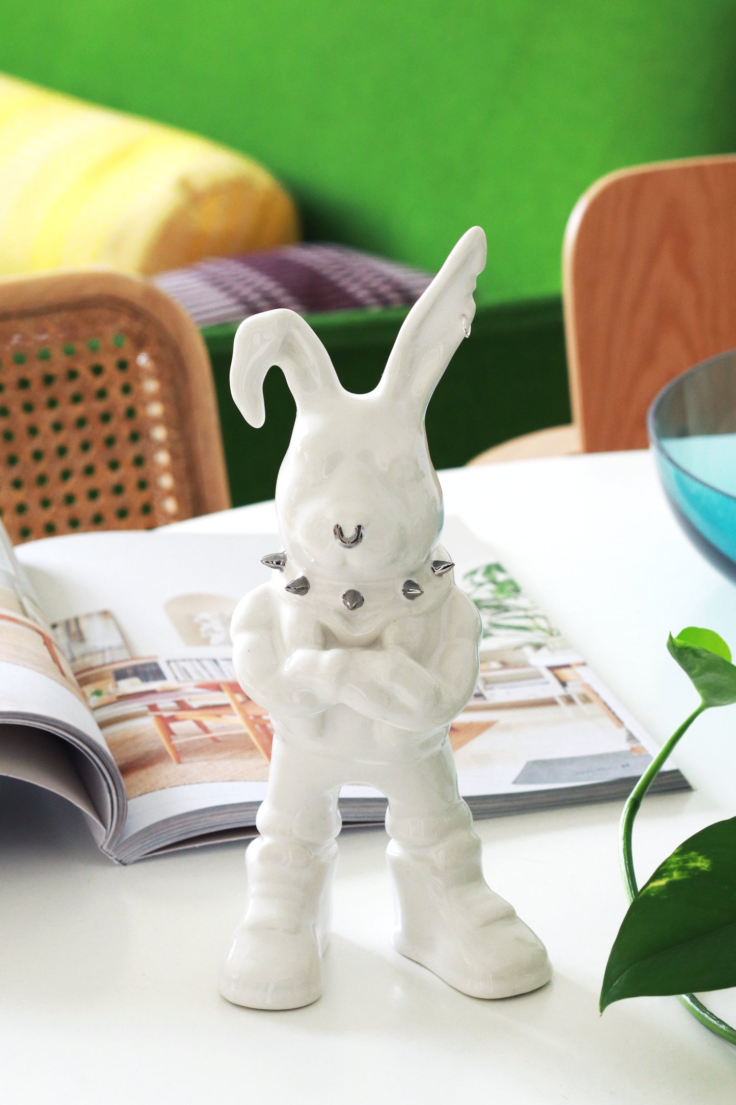 Tuulikki Bunny -  white ceramic artwork