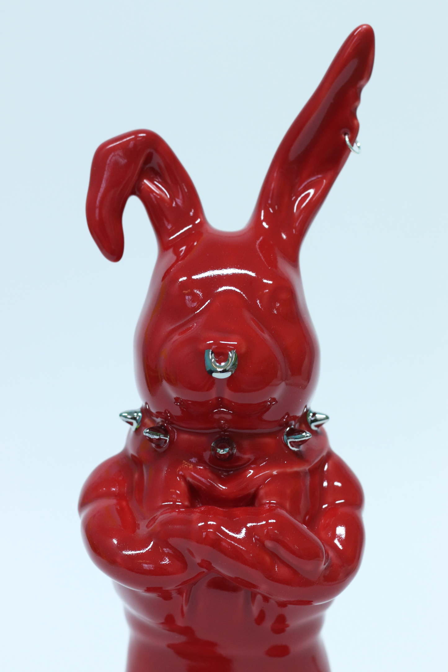 Tuulikki Bunny - red ceramic artwork