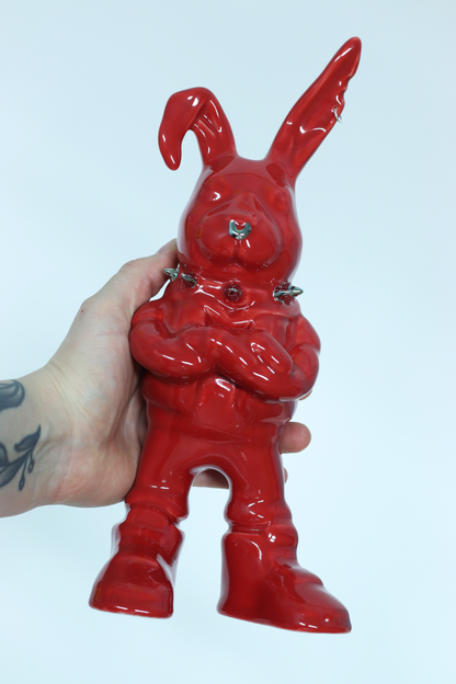 Tuulikki Bunny - red ceramic artwork