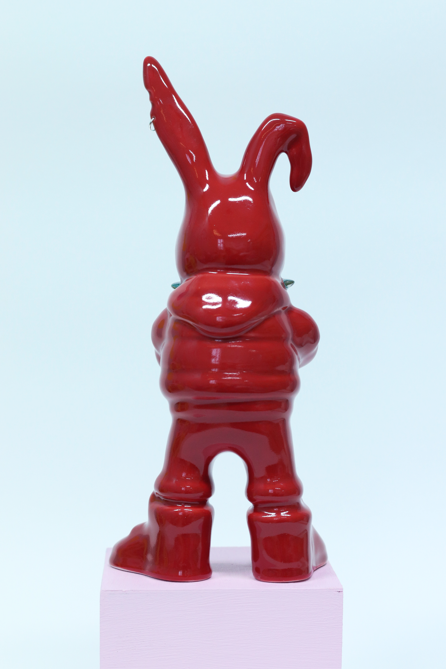Tuulikki Bunny - red ceramic artwork